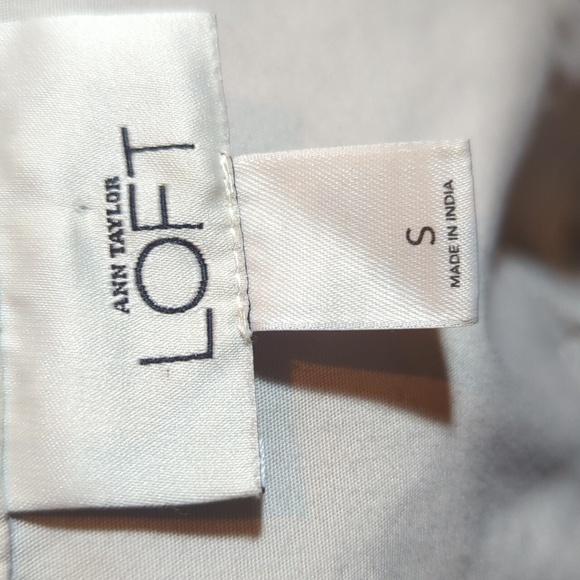 LOFT Cream Fitted Utility Cotton Belted Jacket Bella Swan Vibes Sz S - Picture 7 of 10